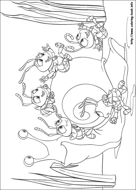 A Bug's life coloring picture